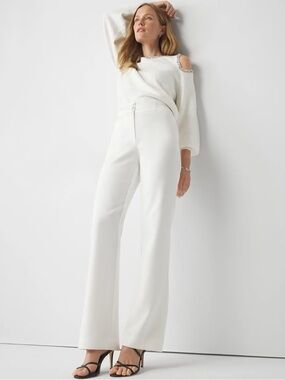 White House Black Market Extra High-Rise Tuxedo Luxe Stretch Trouser